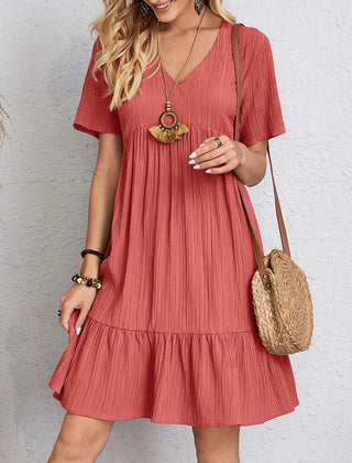 Cynthia Tummy-Control Midi Dress - Red