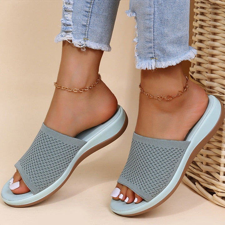 Mona | Breathable Orthopaedic Wedge Sliders